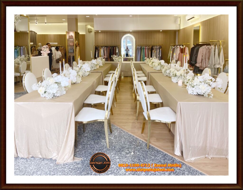 SEWA LONG TABLE JAKARTA | PELAYANAN 24 JAM