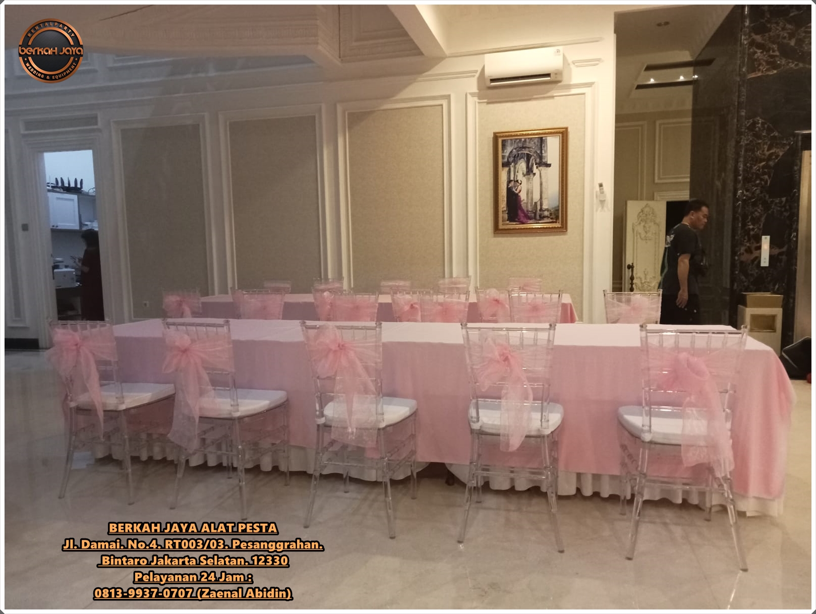 SEWA KURSI TIFFANY ACRYLIC MEWAH TANGGERANG