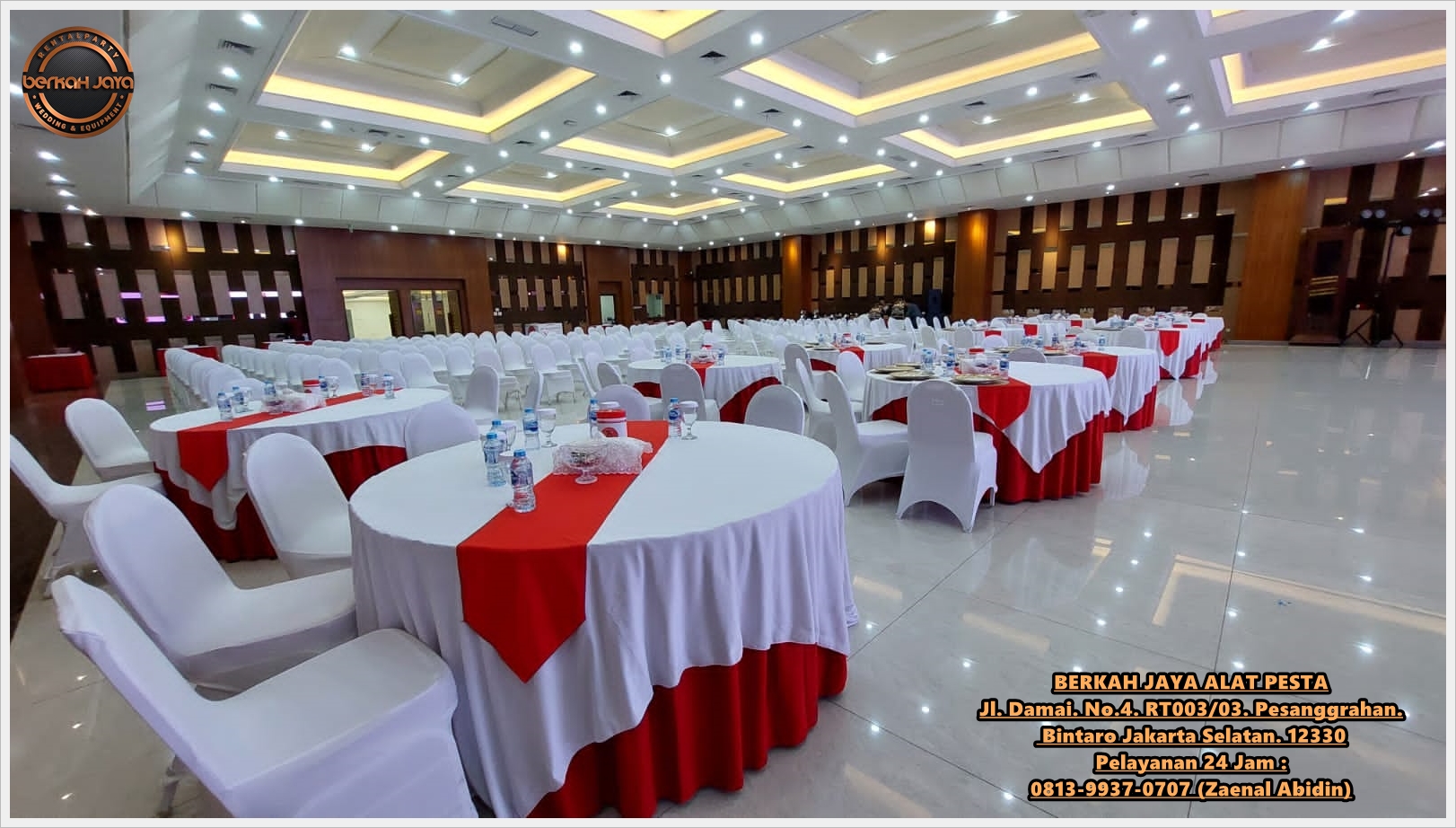 SEWA MEJA BULAT DIAMETER 180 JAKARTA SELATAN