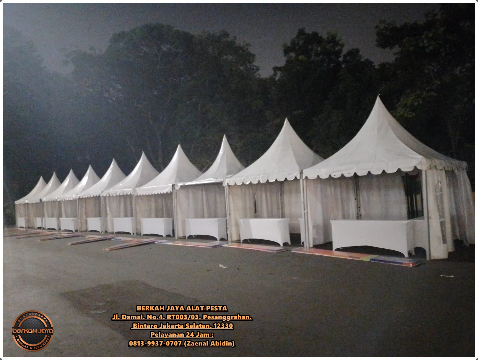 SEWA TENDA KERUCUT 5X5 JAKARTA BARAT