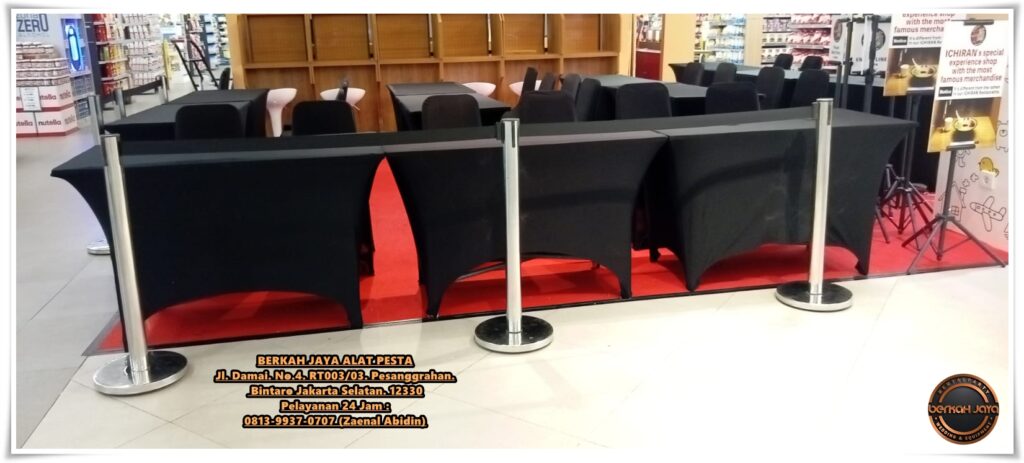 JASA SEWA TIANG PEMBATAS ANTRIAN BEKASI