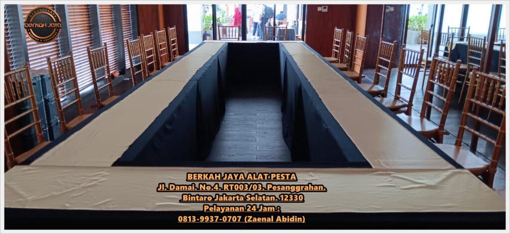 Jasa Rental Meja IBM Set Kursi Tiffany Gold Sukmajaya Depok