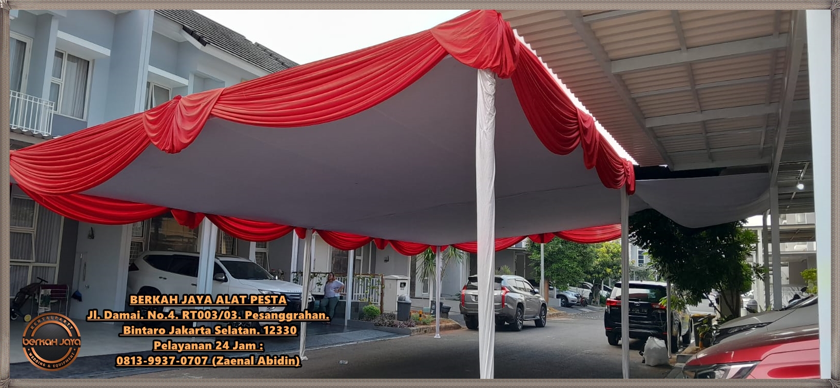 Sewa Tenda Konvensional Dekorasi Plafon Pancoran Mas Depok Harga Termurah