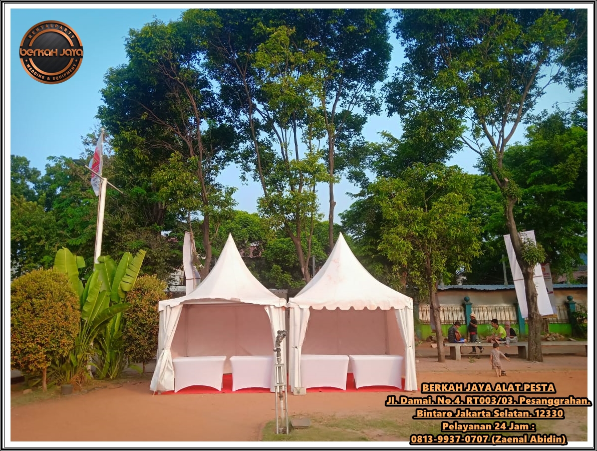 Tempat Sewa Tenda Atap Kerucut Siap Melayani Wilayah Tapos Depok
