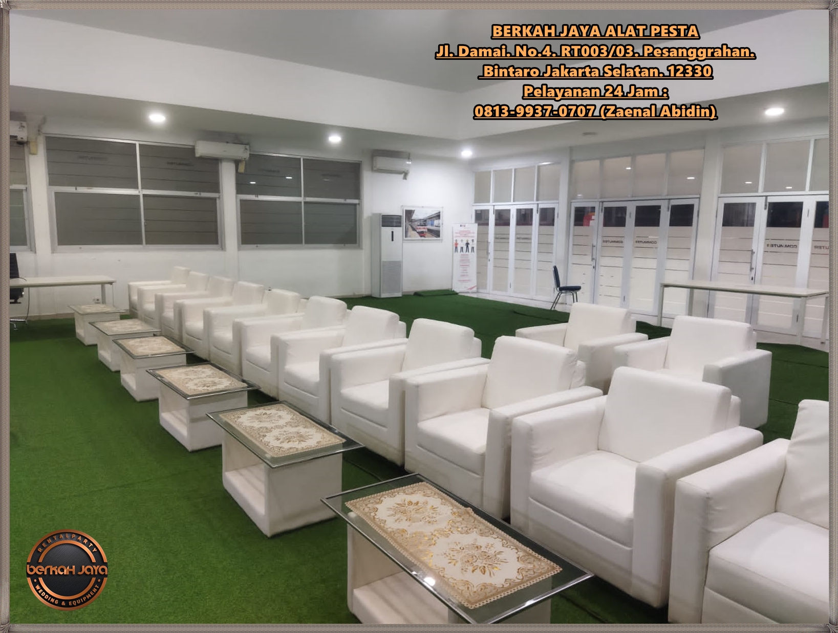 Tempat Sewa Sofa Set Meja VIP Kaca Wilayah Cipayung Depok