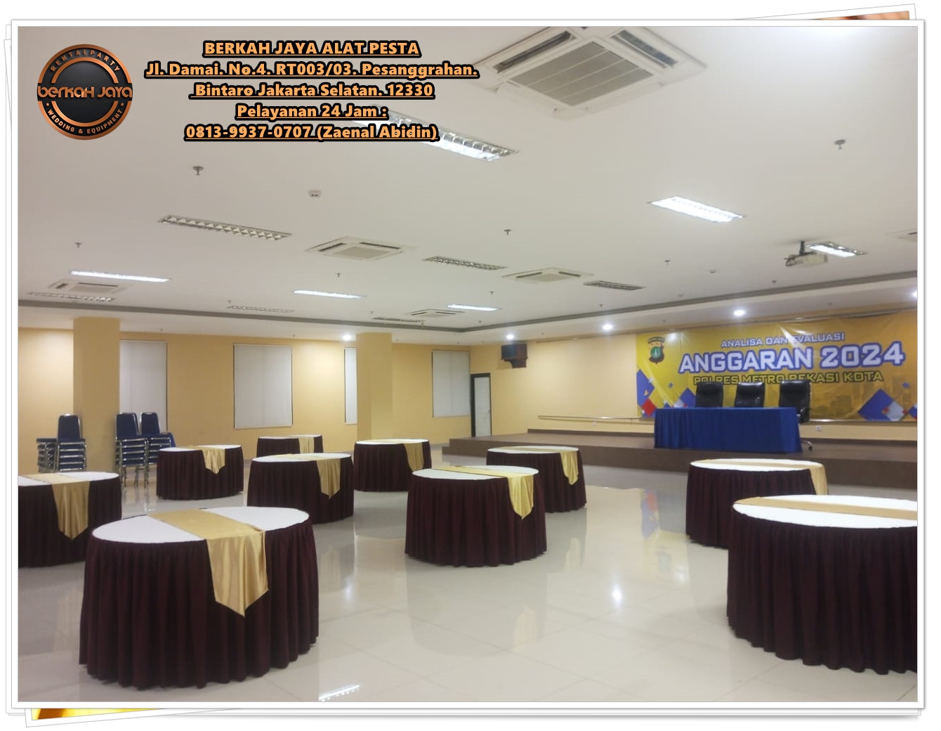 Sewa Meja Bulat Untuk Halal Bihalal 2024 Di Jakarta
