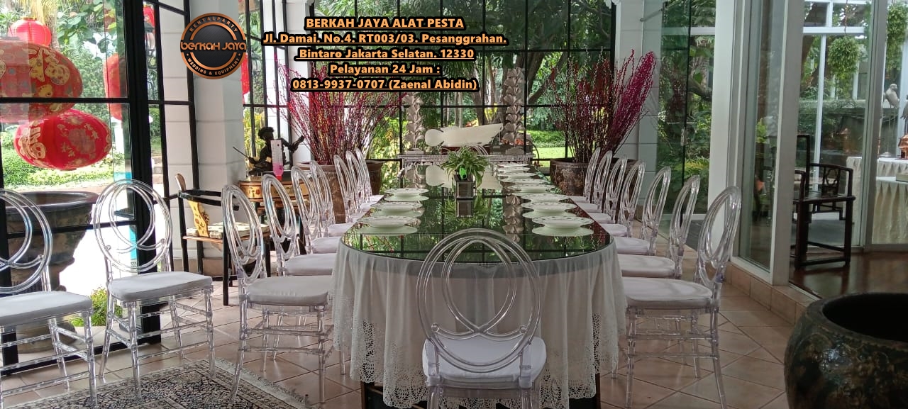 Menyediakan Jasa Sewa Kursi Pesta Olivia Acrylic Pinang Tangerang