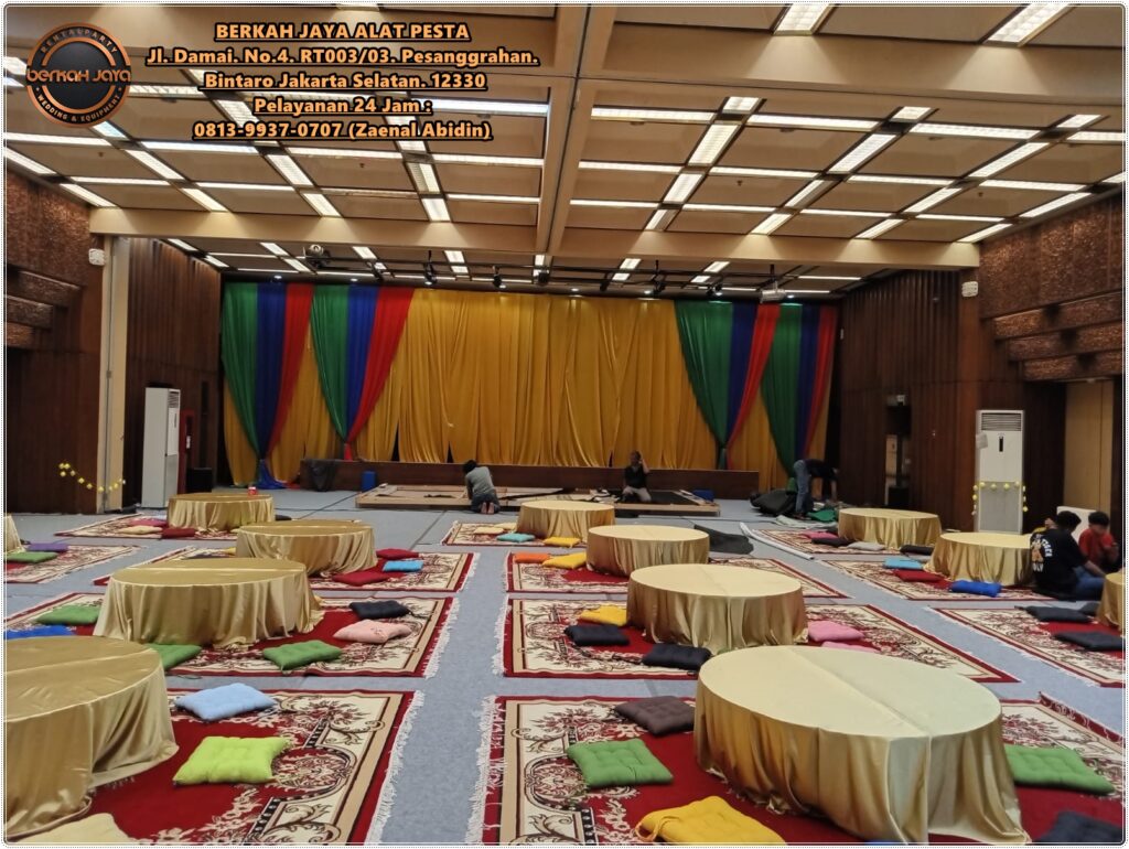 Melayani Jasa Sewa Meja Lesehan Dan Permadani Wilayah Karawang