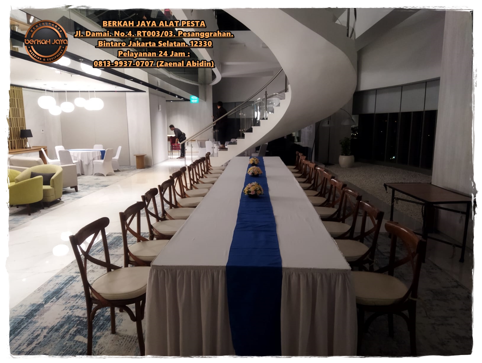 Sewa Kursi Crossback Set Long Table Cibitung Bekasi