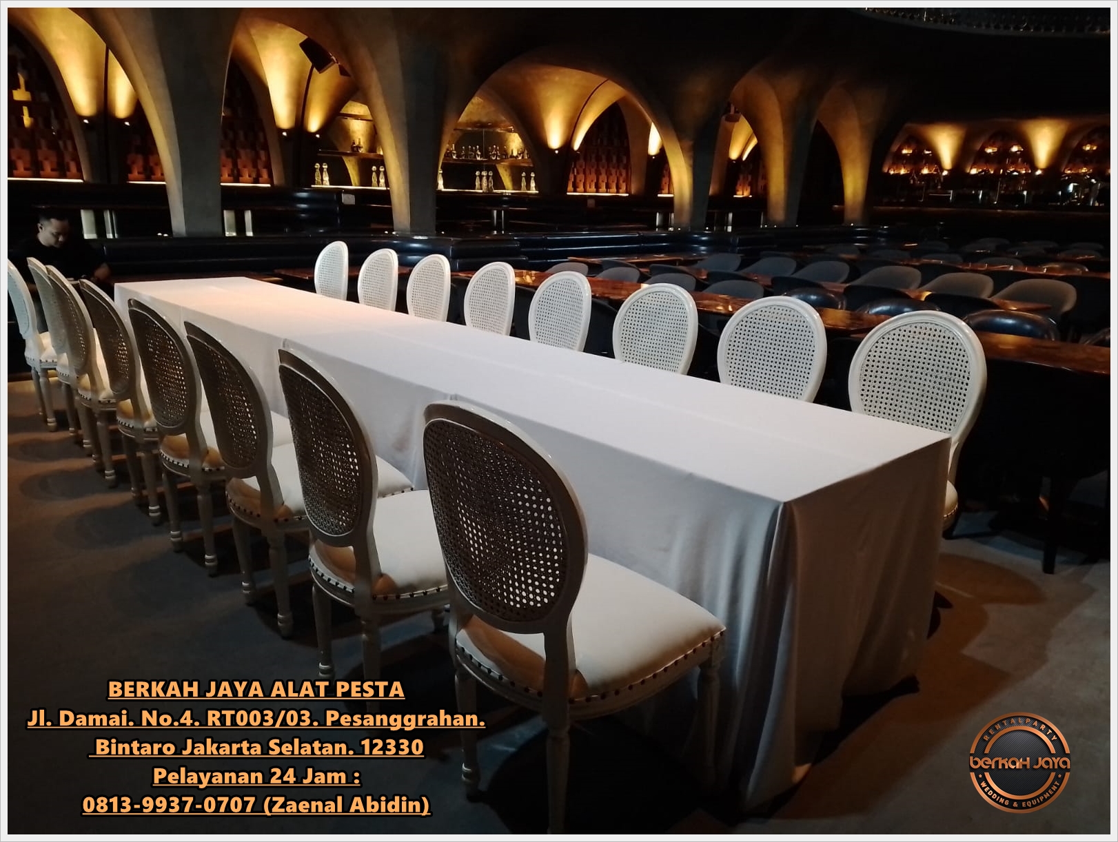 Tempat Sewa Kursi Rustic Putih Elegan Area Jakarta Kota