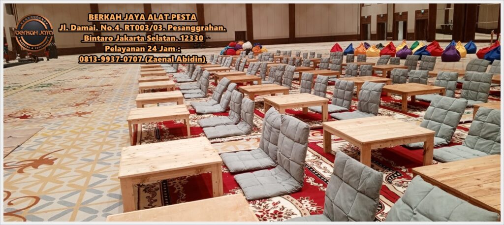Tempat Sewa Meja Lesehan Wilayah Depok Kota Kualitas Terjamin