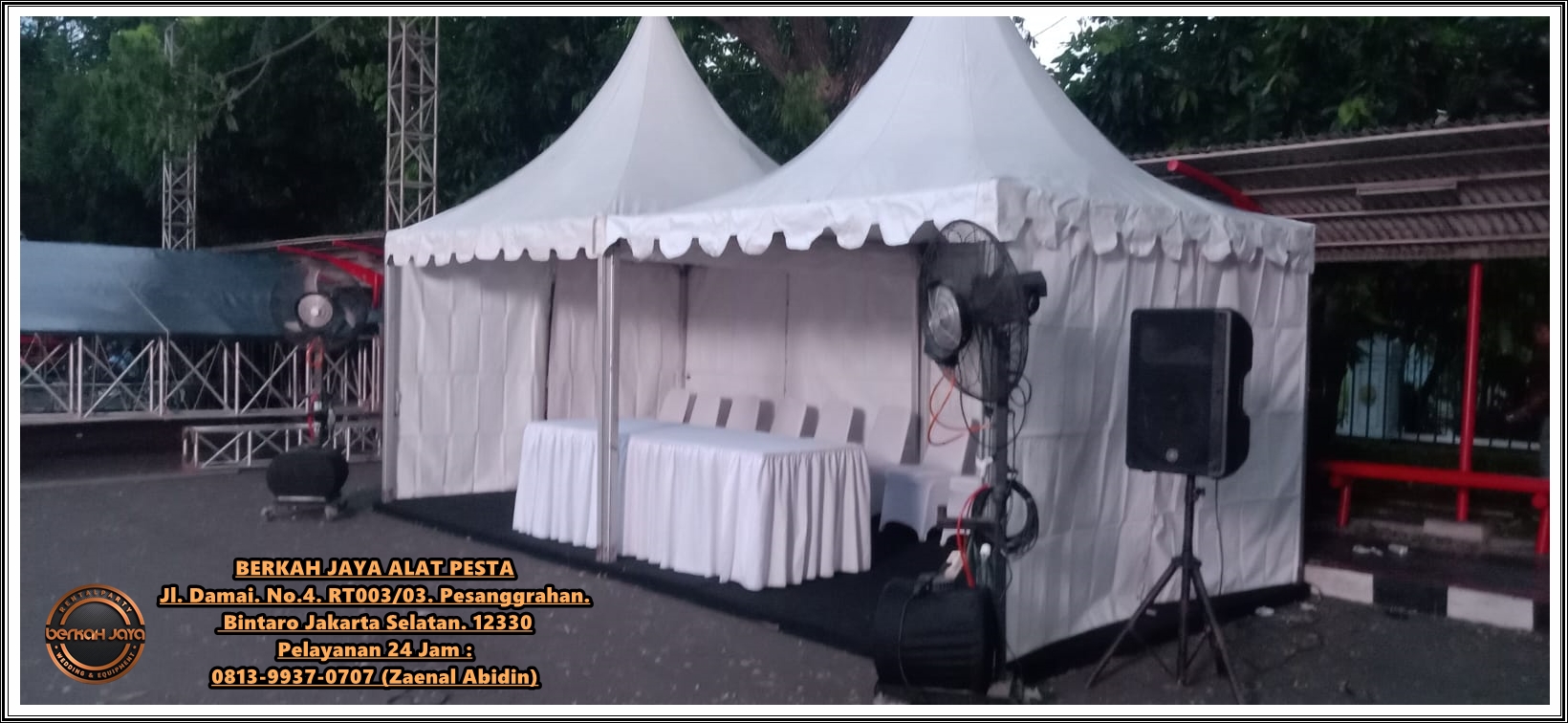 Pusat Sewa Tenda Kerucut Sarnafil Area Karawang Teluk Jambe