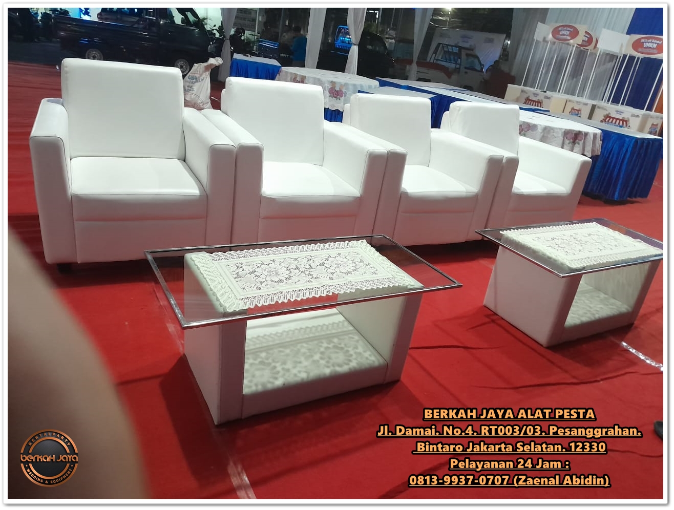 Tempat Persewaan Sofa Single Putih Wilayah Bogor Barat