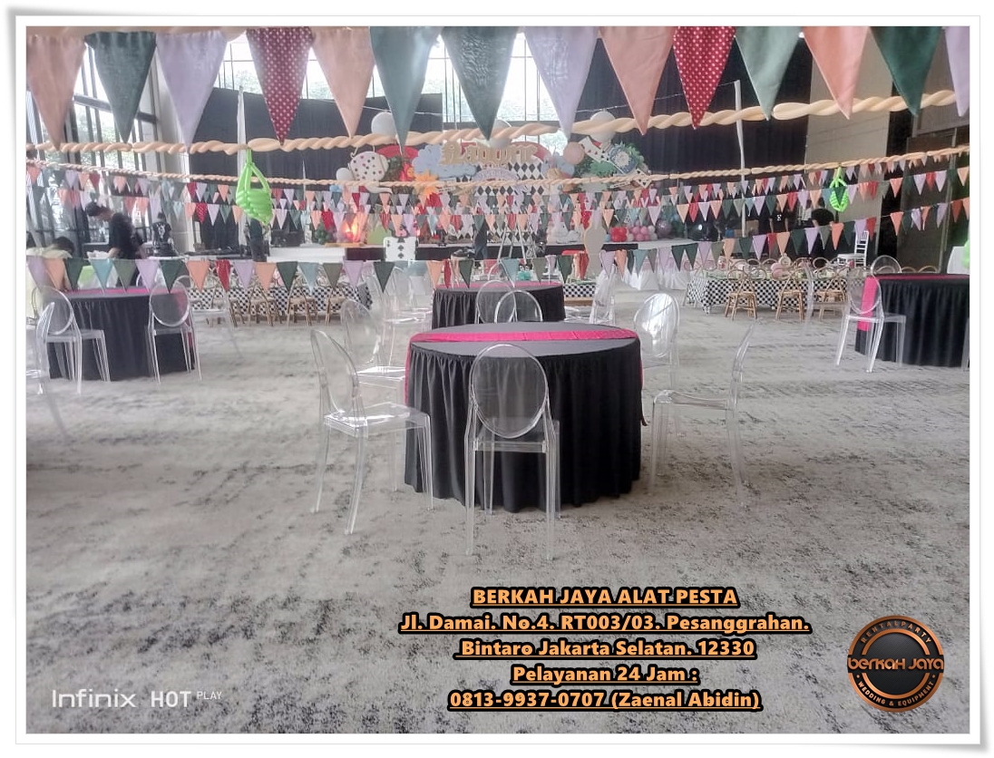 Tempat Sewa Kursi Ghost Acrylic Set Meja Bulat Area Jakarta Selatan