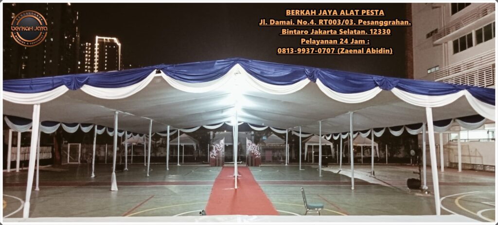 Layanan Rental Tenda Konvensional Plafon Area Depok