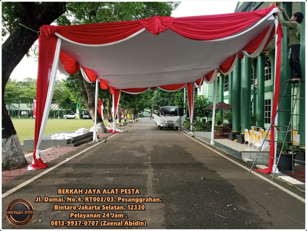 Layanan Rental Tenda Konvensional Plafon Area Depok