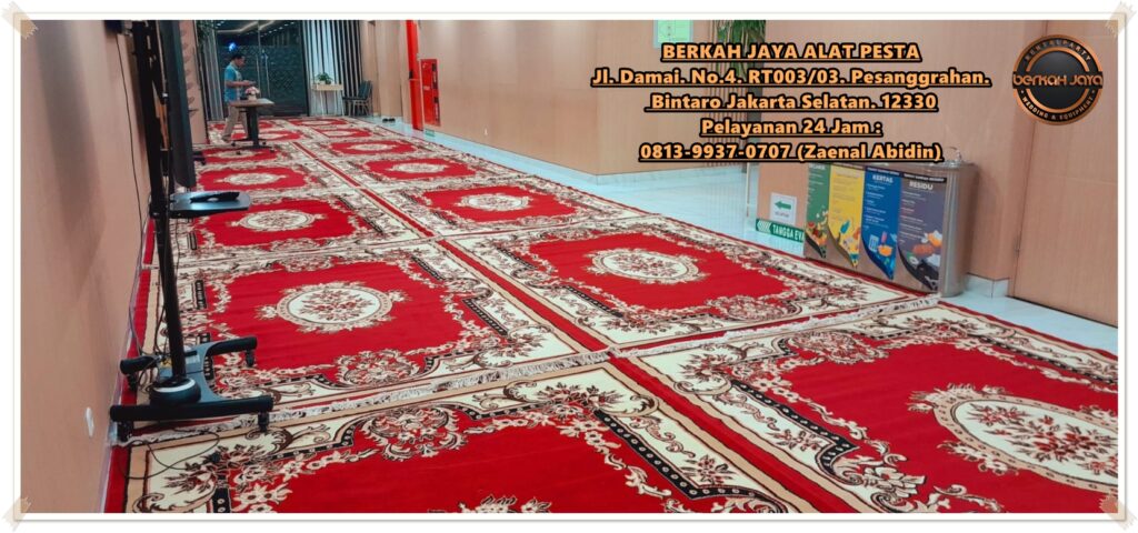 Sewa Karpet Permadani Nuansa Merah Turkey Carpet Jakarta