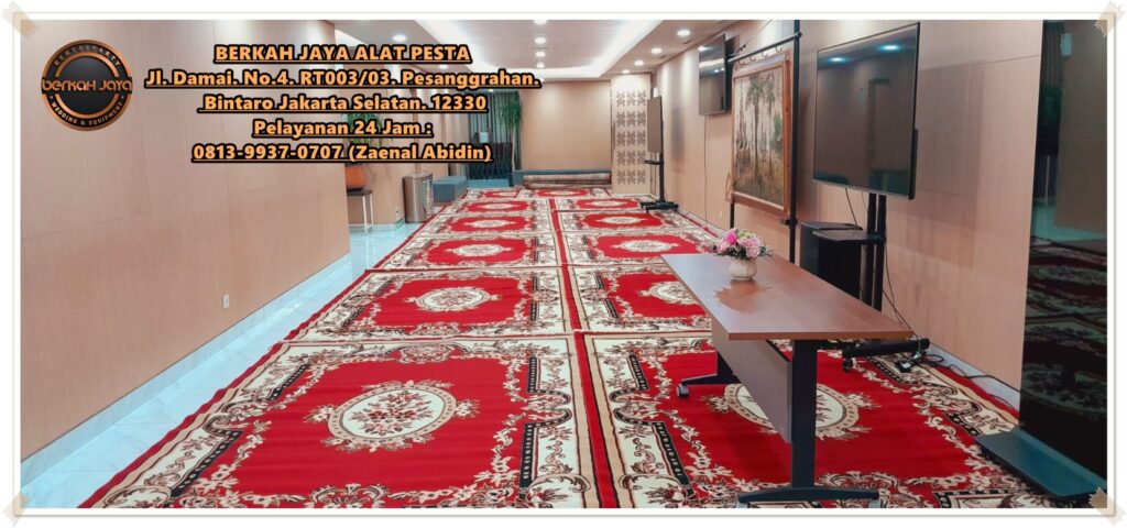 Sewa Karpet Permadani Nuansa Merah Turkey Carpet Jakarta