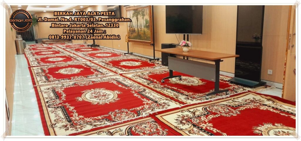 Sewa Karpet Permadani Nuansa Merah Turkey Carpet Jakarta