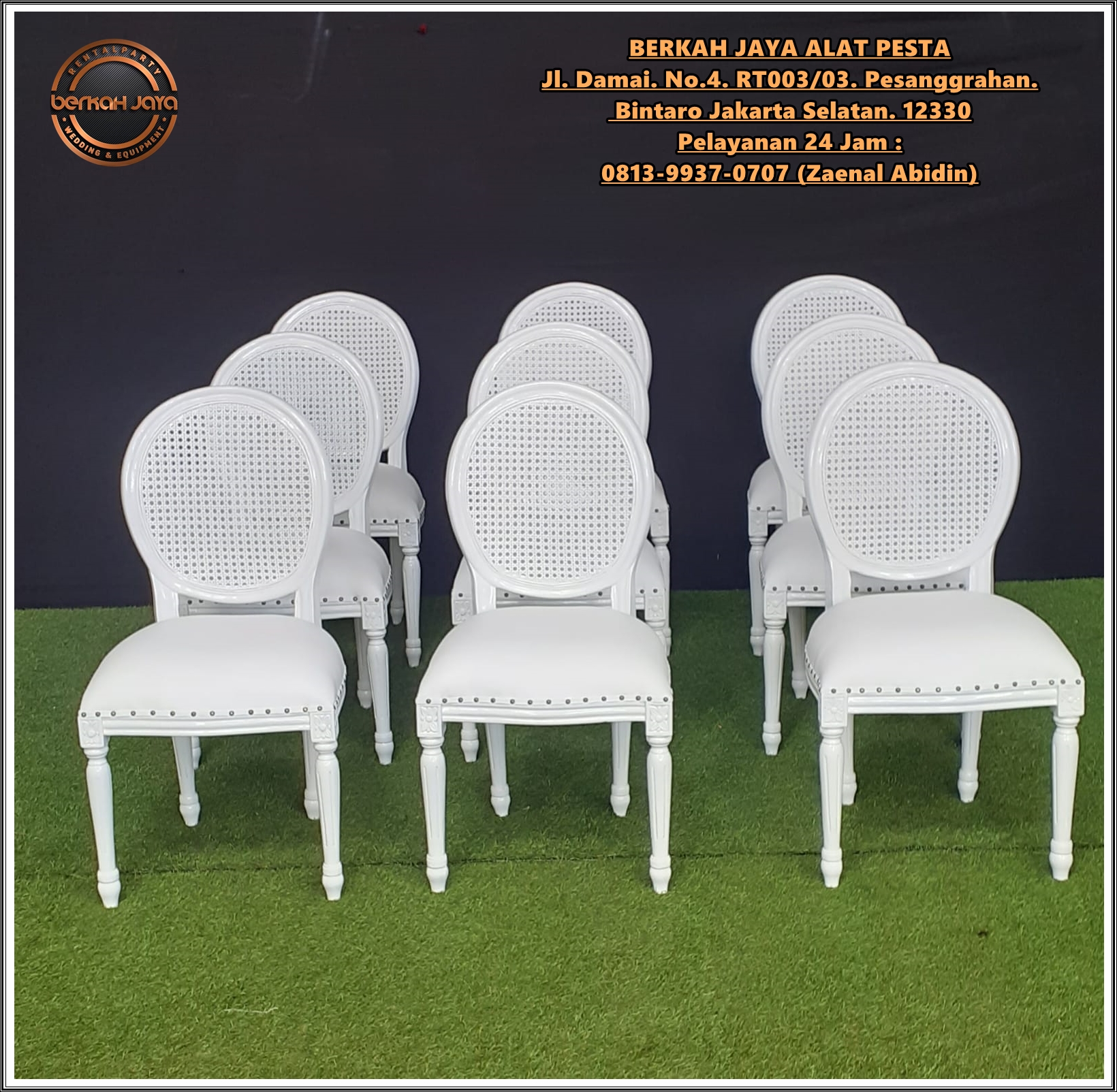 Tempat Menyewakan Kursi Rustic Putih Daerah Bogor Selatan
