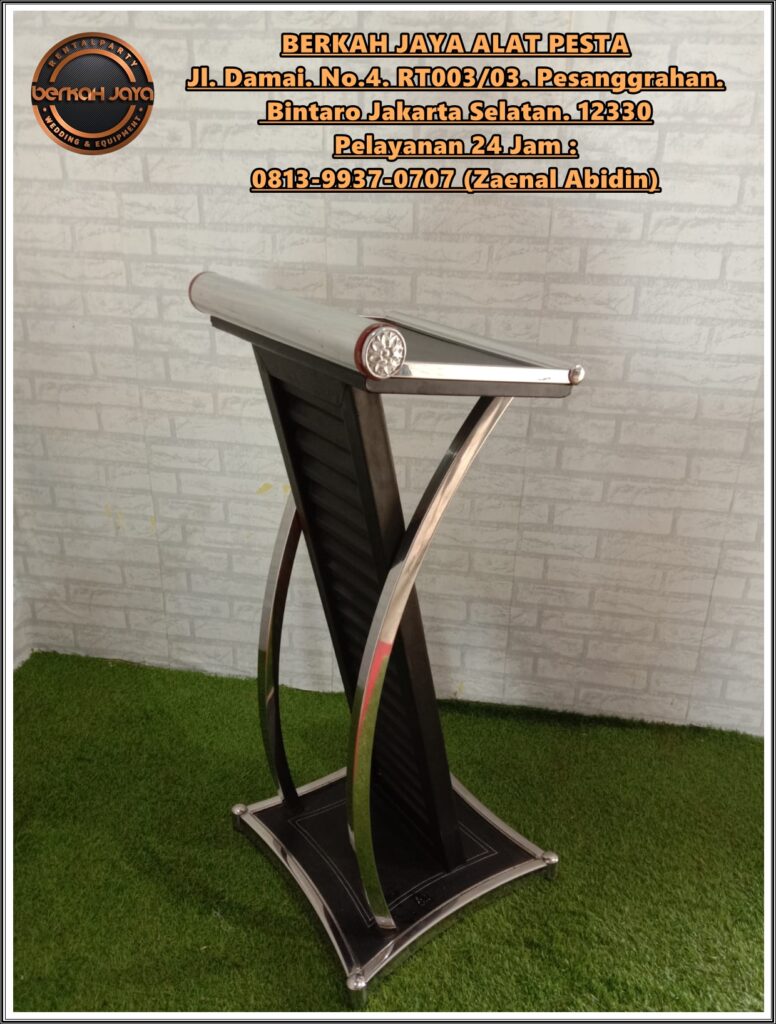 Sewa Podium Type Acrylic Dan Kayu Juga Stainless Jakarta