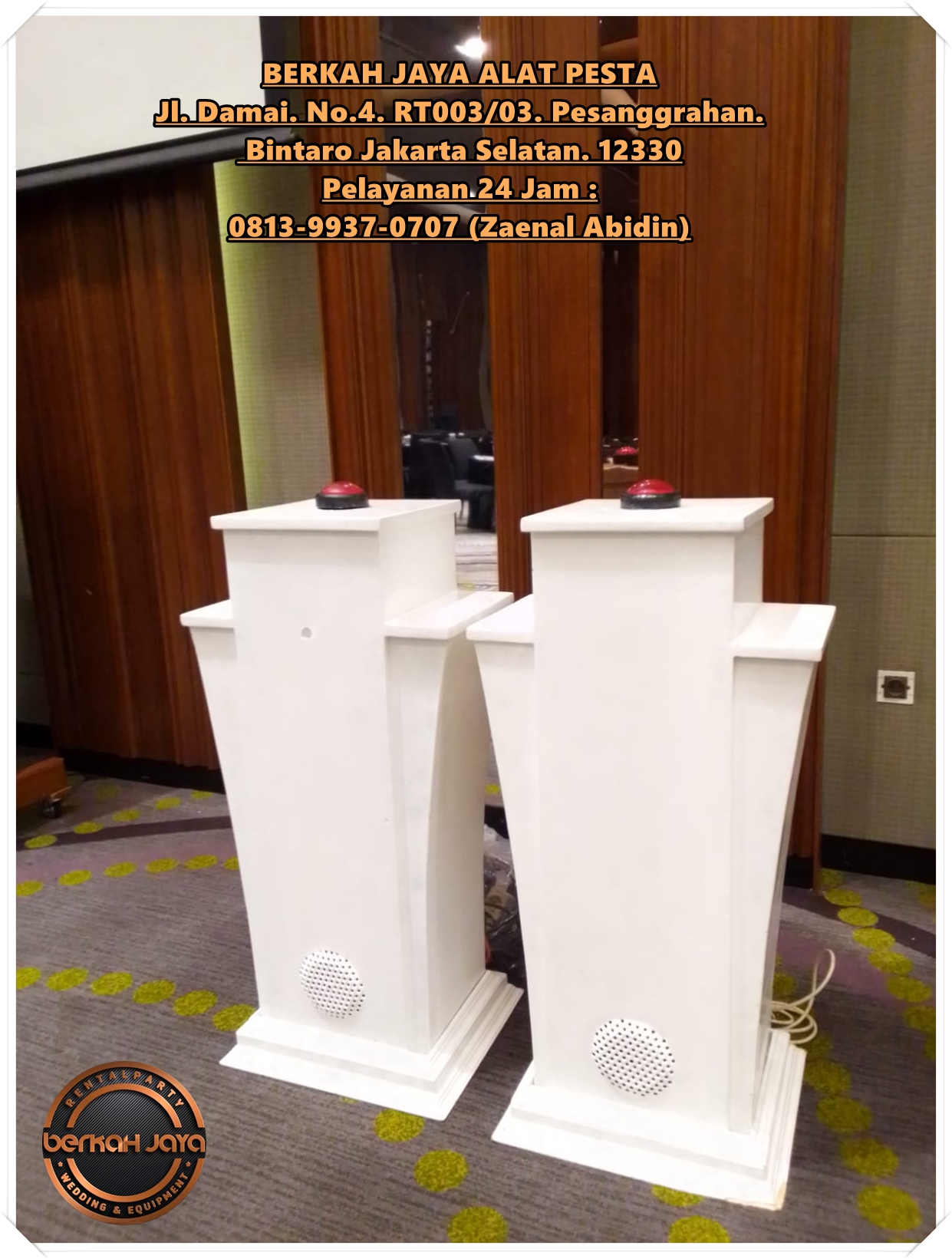 Sewa Podium Sirine Daerah Jakarta Kualitas Top Harga Ekonomis