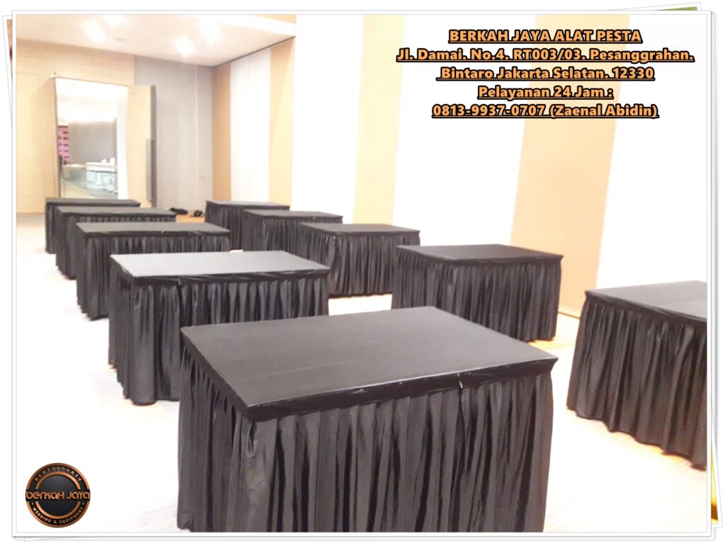 Sewa Meja Kotak Terdekat Ukuran 60x120cm Area Jakarta Selatan