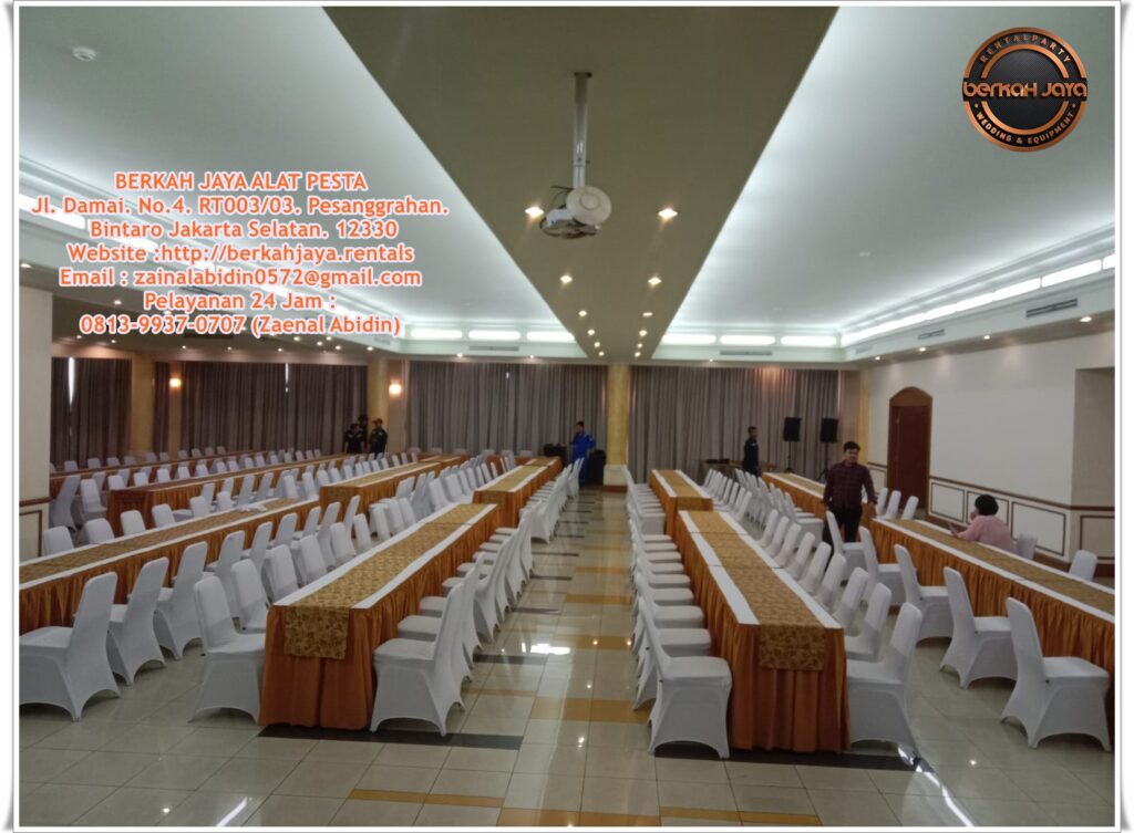 Sewa Meja Persegi Type IBM Ukuran 60x180cm Area Terdekat Jakarta Selatan