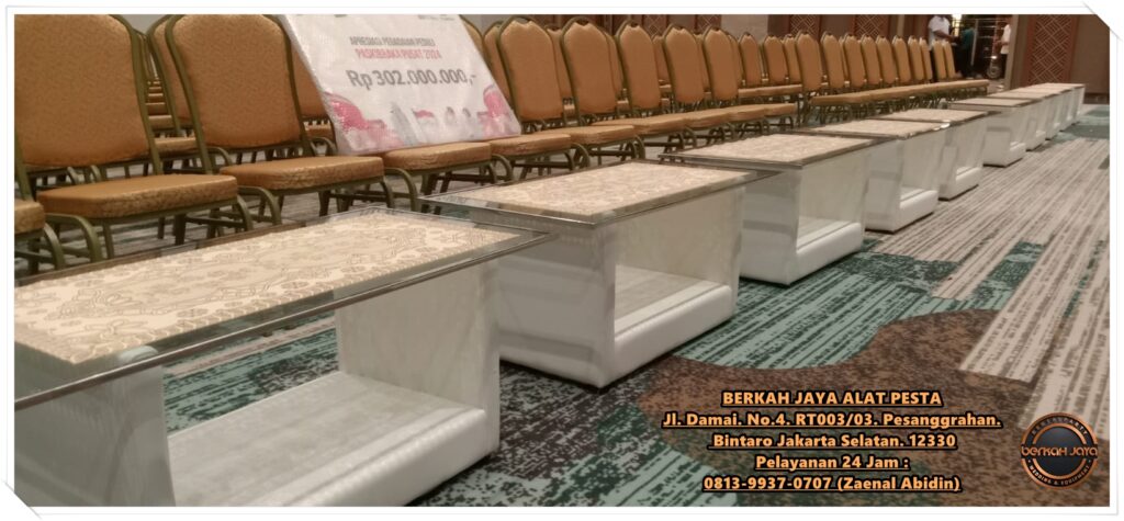 Sewa Meja VIP Kaca Area Jakarta Pusat Kualitas Prima