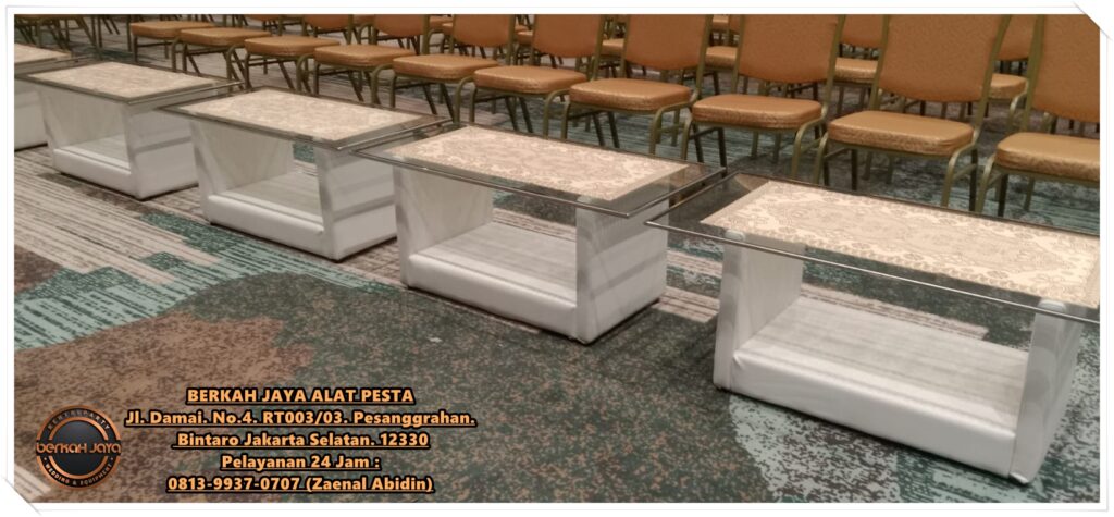 Sewa Meja VIP Kaca Area Jakarta Pusat Kualitas Prima