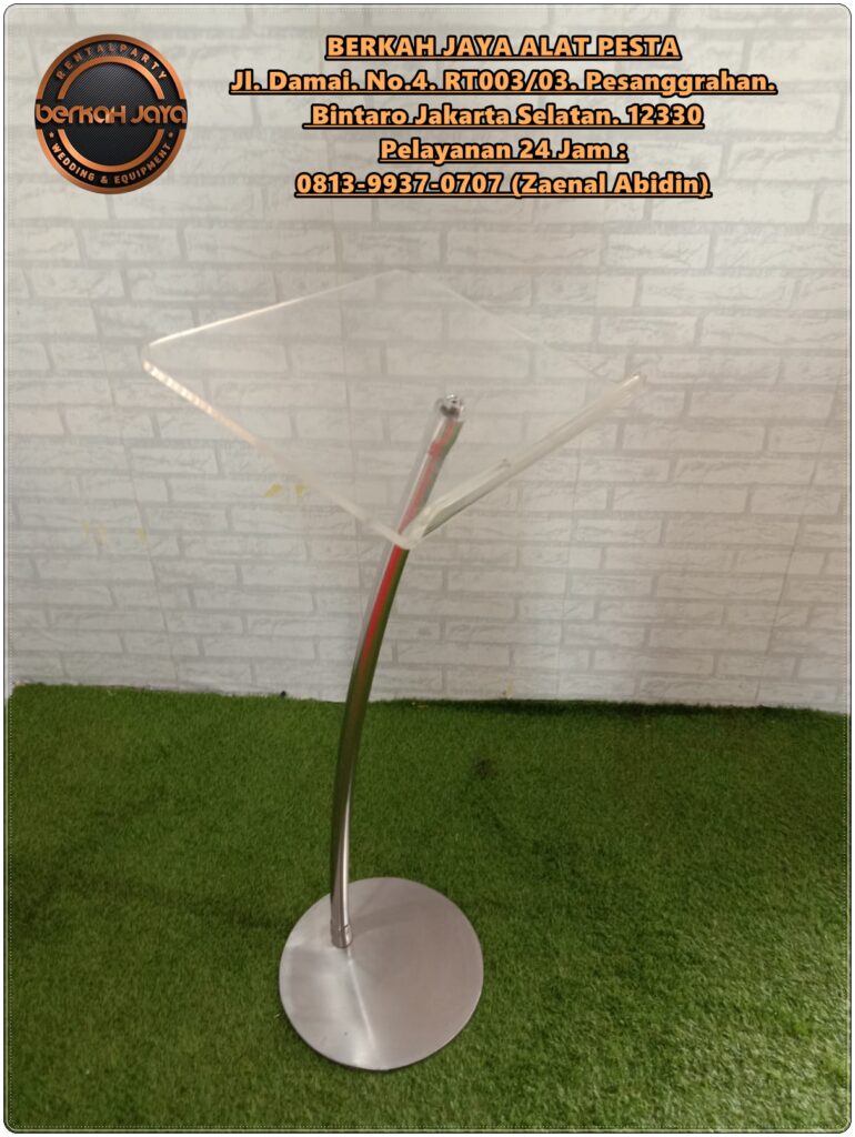 Sewa Podium Type Acrylic Bening Murah Di Jakarta Selatan