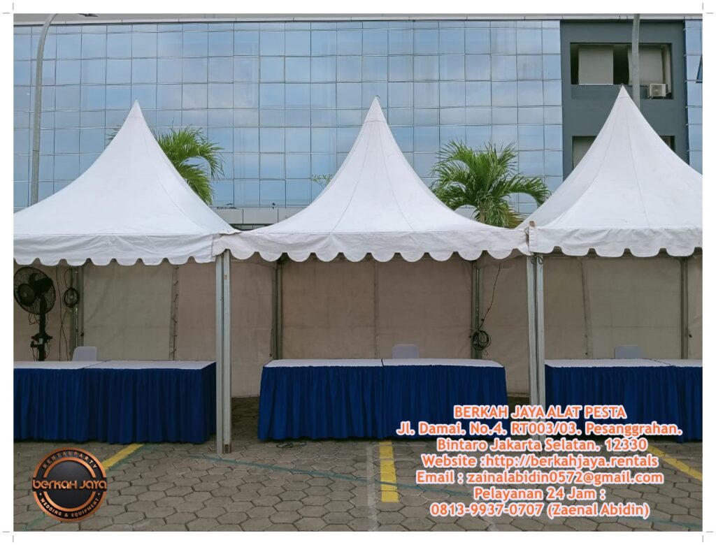Jasa Sewa Tenda Kerucut Sarnafil Harga Murah Daerah Tangerang