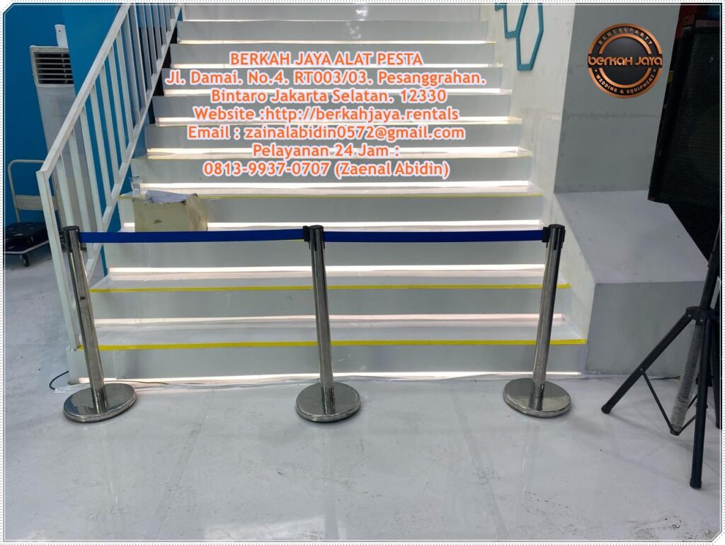 Layanan Jasa Sewa Tiang Antrian Tali Sabuk Daerah Depok