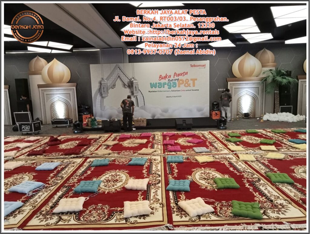 Sewa Karpet Permadani Hijau Dan Merah Ala Turki Area Jakarta Selatan