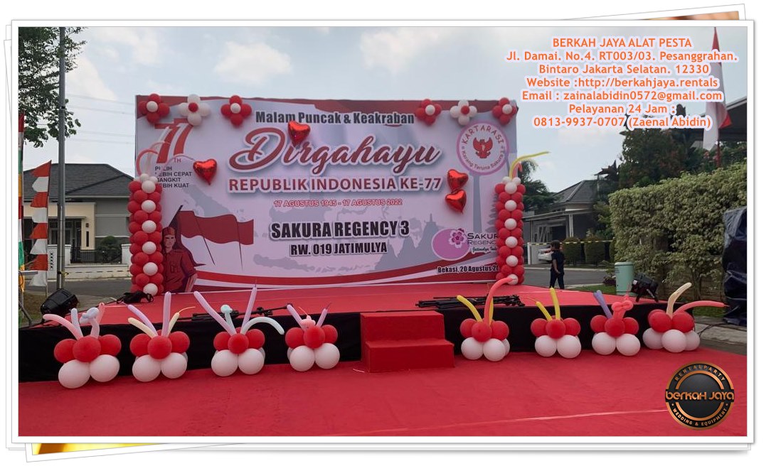 Sewa Panggung Tinggi Dan pendek Event Outdoor Area Jakarta Selatan