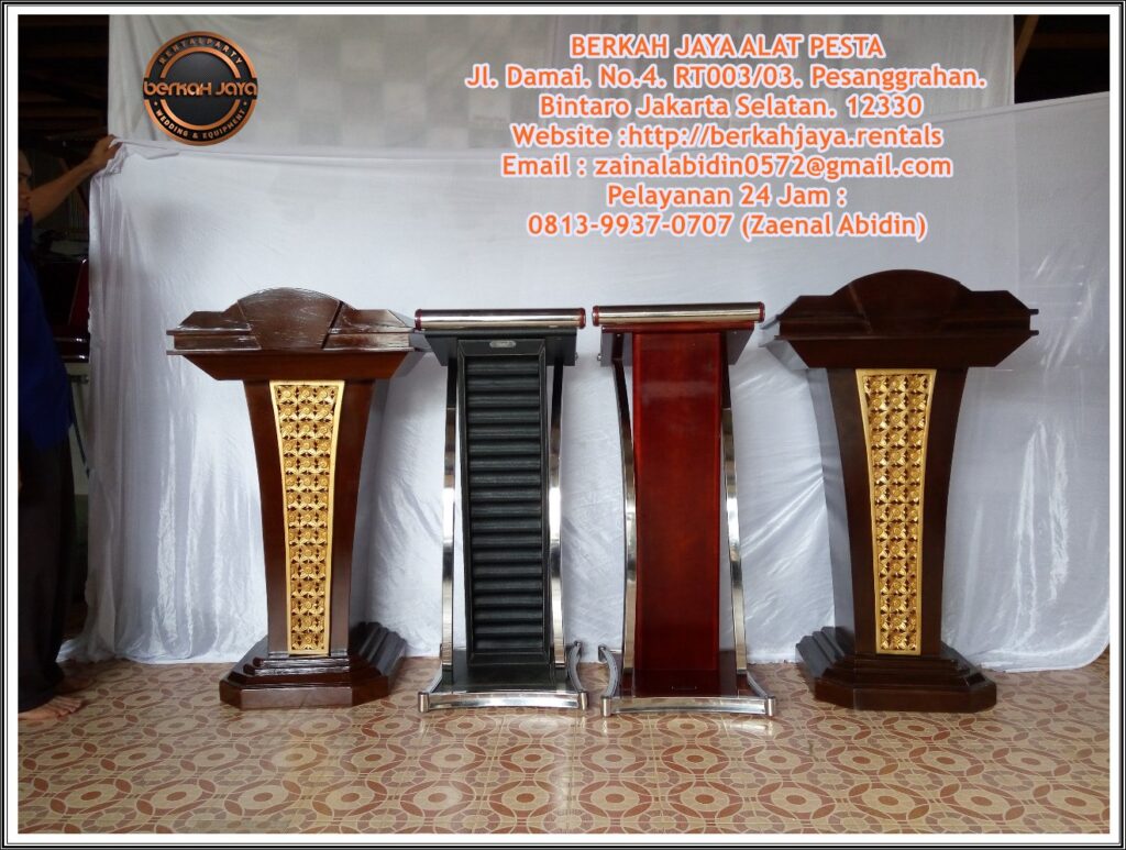 Sewa Podium Kayu Jati Ukir Type VIP Area Jakarta Selatan