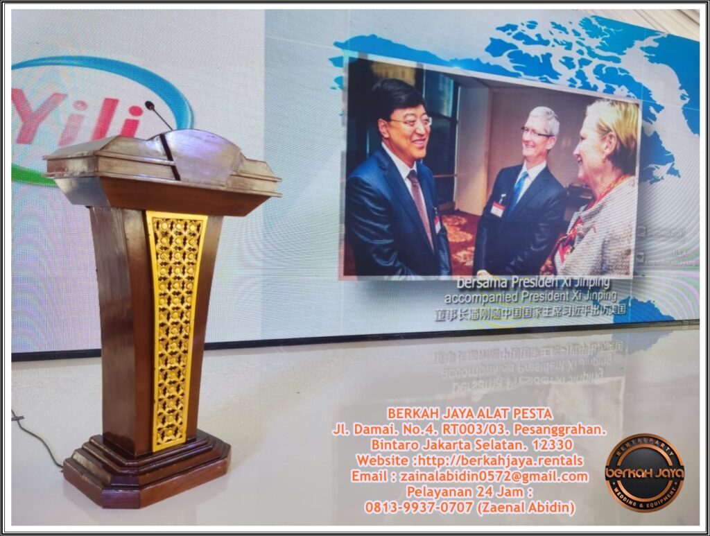 Sewa Podium Kayu Jati Ukir Type VIP Area Jakarta Selatan