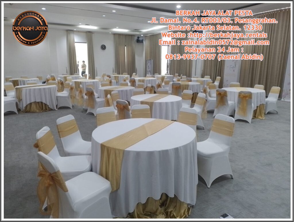 Sewa Round Table Bundar 120cm Kapasitas 6 Kursi Futura Area Jakarta