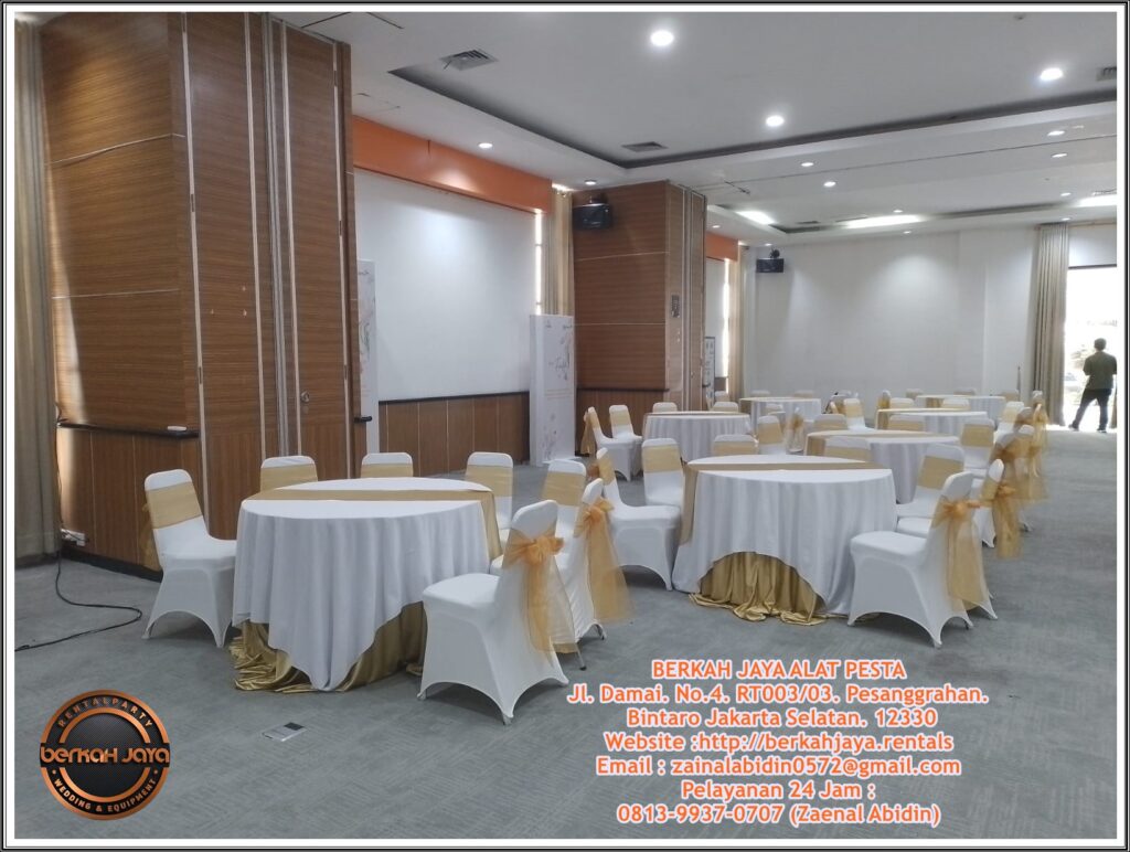 Sewa Round Table Bundar 120cm Kapasitas 6 Kursi Futura Area Jakarta