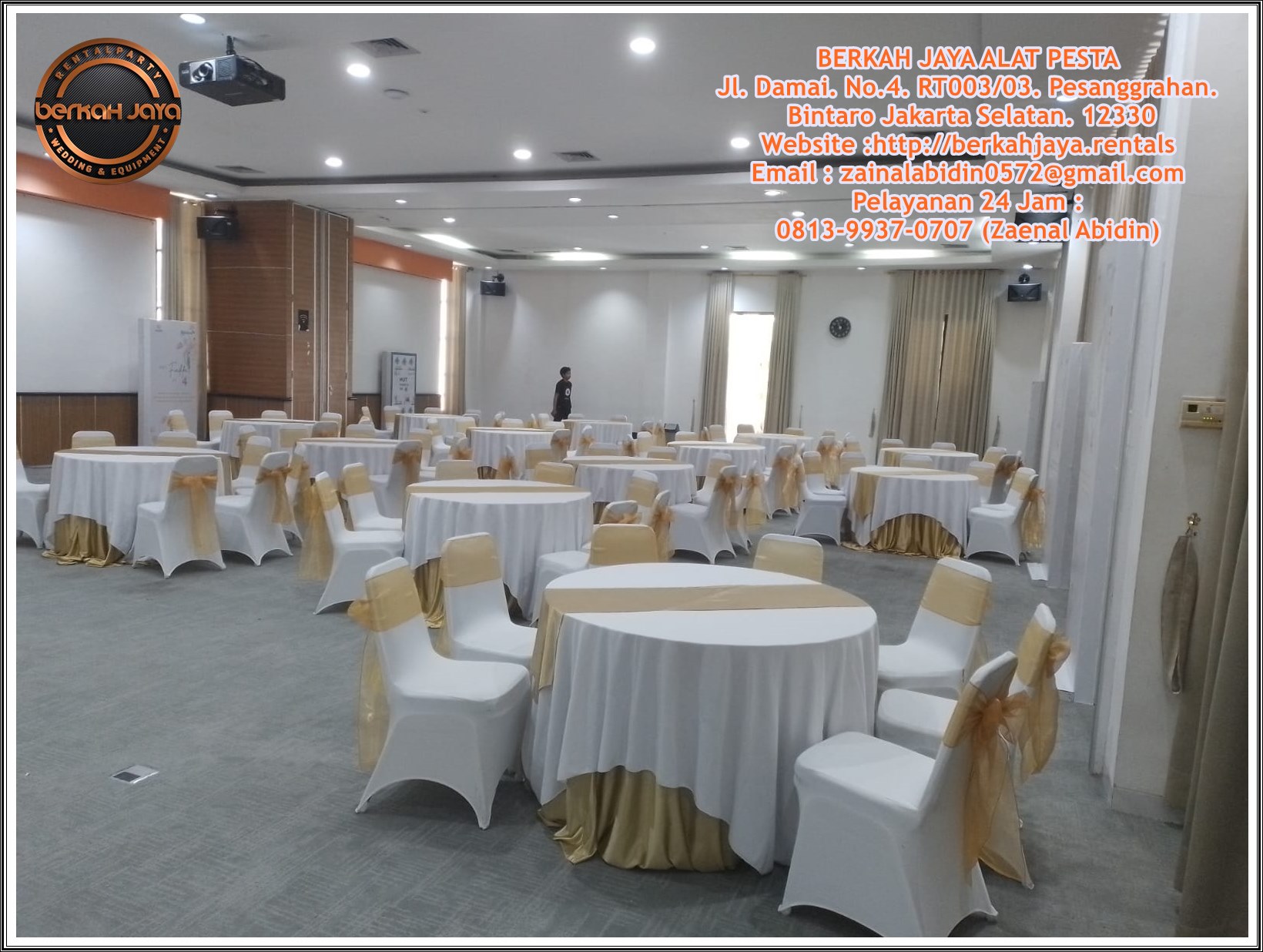 Sewa Round Table Bundar 120cm Kapasitas 6 Kursi Futura Area Jakarta