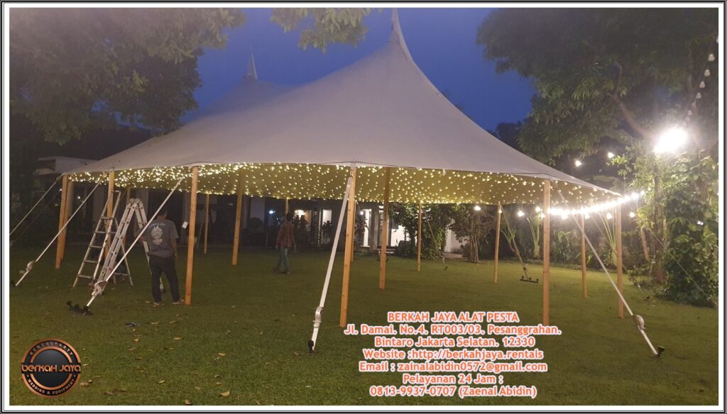 Sewa Tenda Sail Cloth Bali Lengkap Lampu Dekorasi Area Terdekat Jakarta
