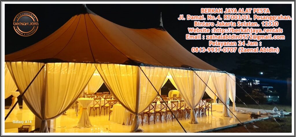 Sewa Tenda Sail Cloth Bali Lengkap Lampu Dekorasi Area Terdekat Jakarta