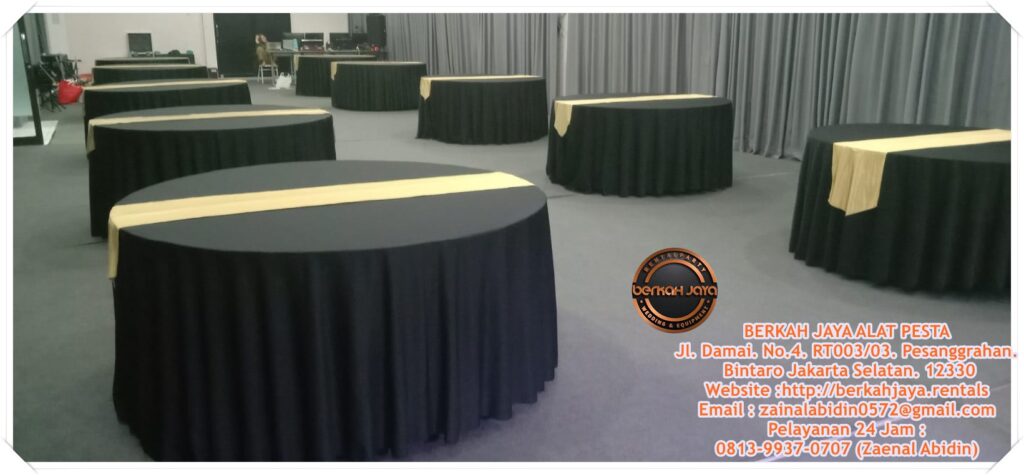 Jasa Penyewaan Meja Bulat Daerah Bogor Beragam Ukuran Diameter