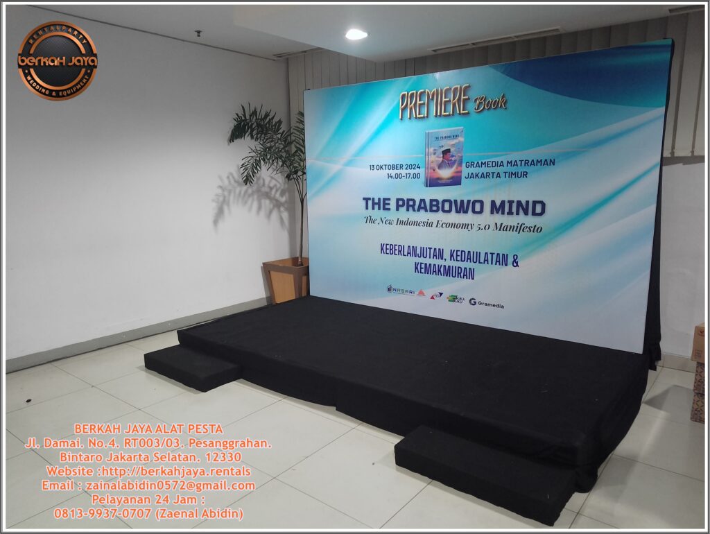 Jasa Sewa Panggung Set Backdrop Siap Setting Wilayah Cikarang Bekasi