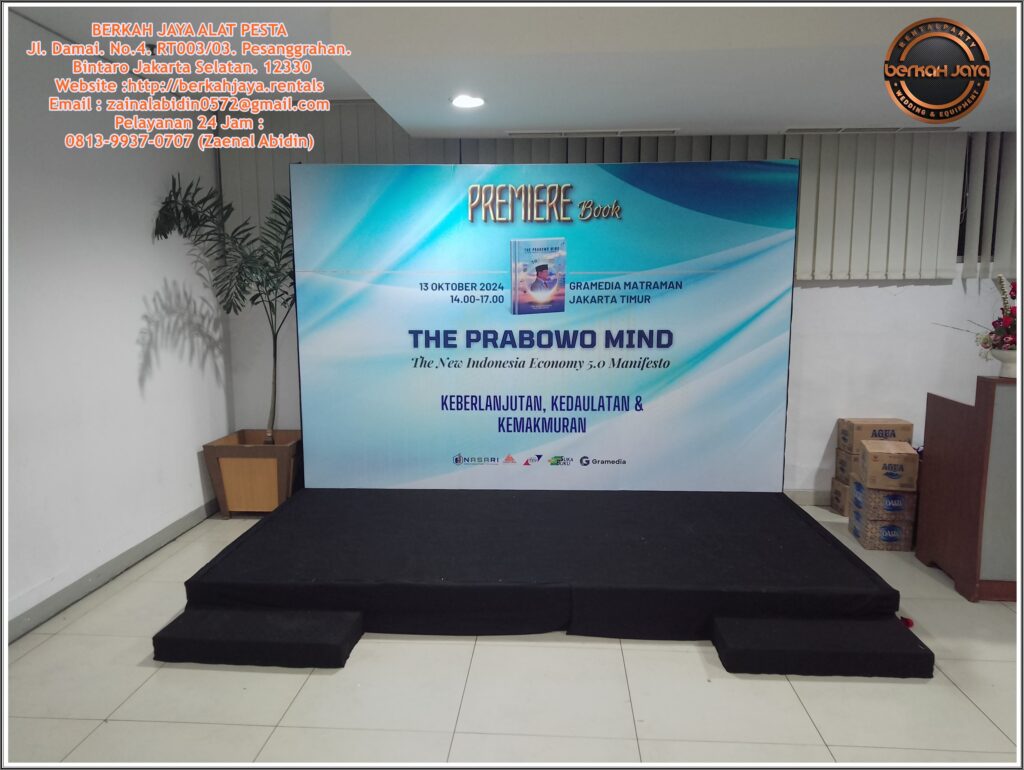 Jasa Sewa Panggung Set Backdrop Siap Setting Wilayah Cikarang Bekasi