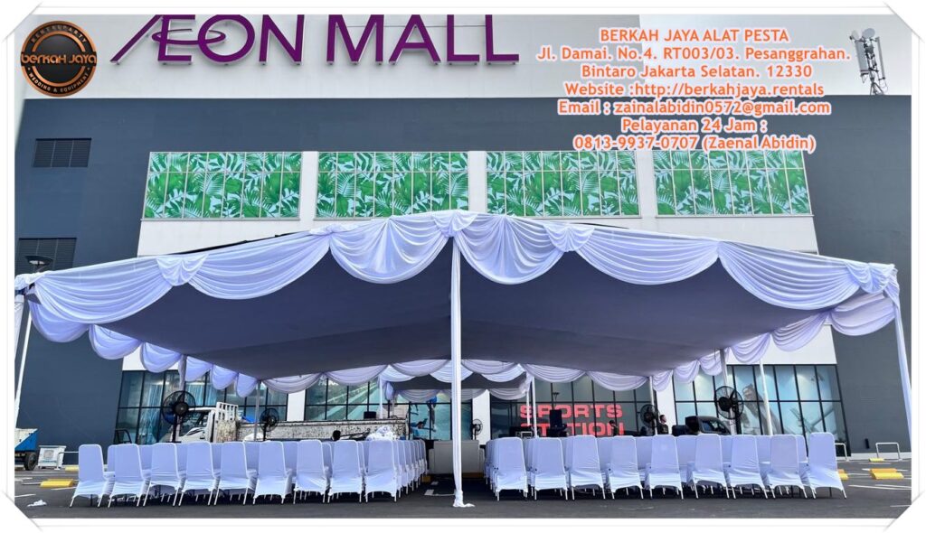 Sewa Tenda Plafon Putih Event AEON Deltamas Cikarang Bekasi