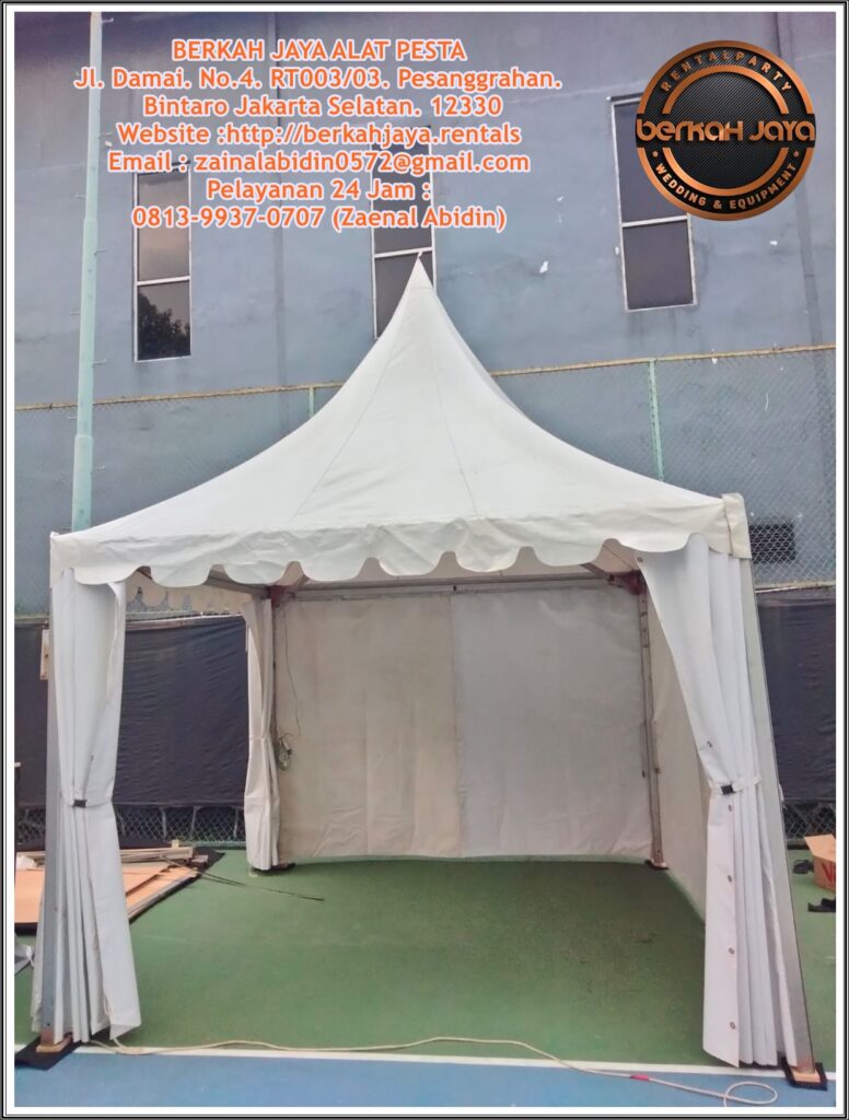 Sewa Tenda Sarnafil Bazzar Pasar Malam Atap Kerucut Area Jakarta Selatan