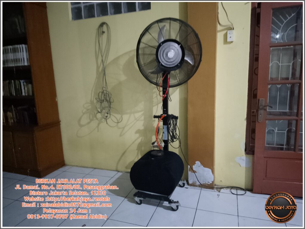 Sewa Cooling Fan Atau Misty Fan Blower Uap Air Area Jakarta Selatan