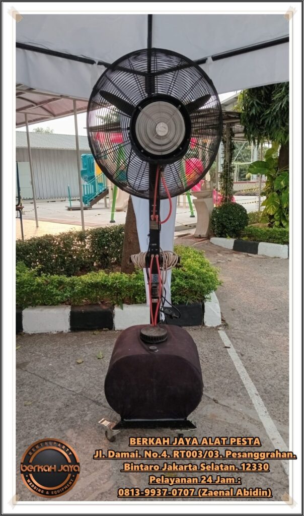 Sewa Cooling Fan Atau Misty Fan Blower Uap Air Area Jakarta Selatan