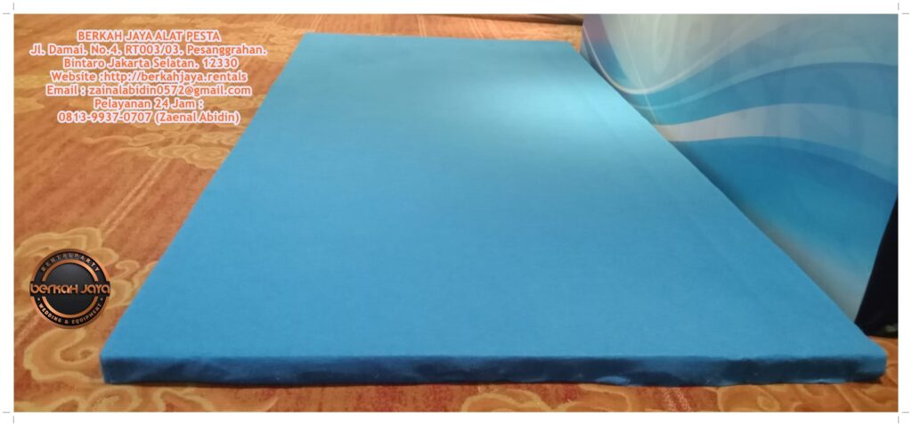 Sewa Flooring Panggung 7cm Karpet Biru Jakarta Selatan